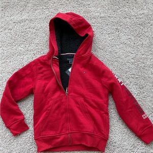Tommy Hilfiger Kids Red Zip-Up Hoodie